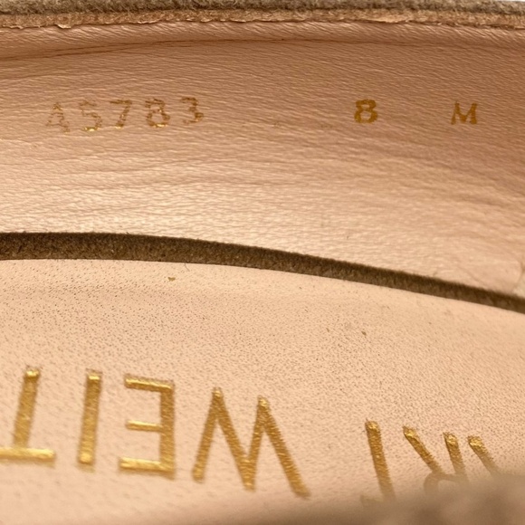 STUART WEITZMAN Larsa Suede Pumps in Toupe Size 8 - Picture 13 of 14
